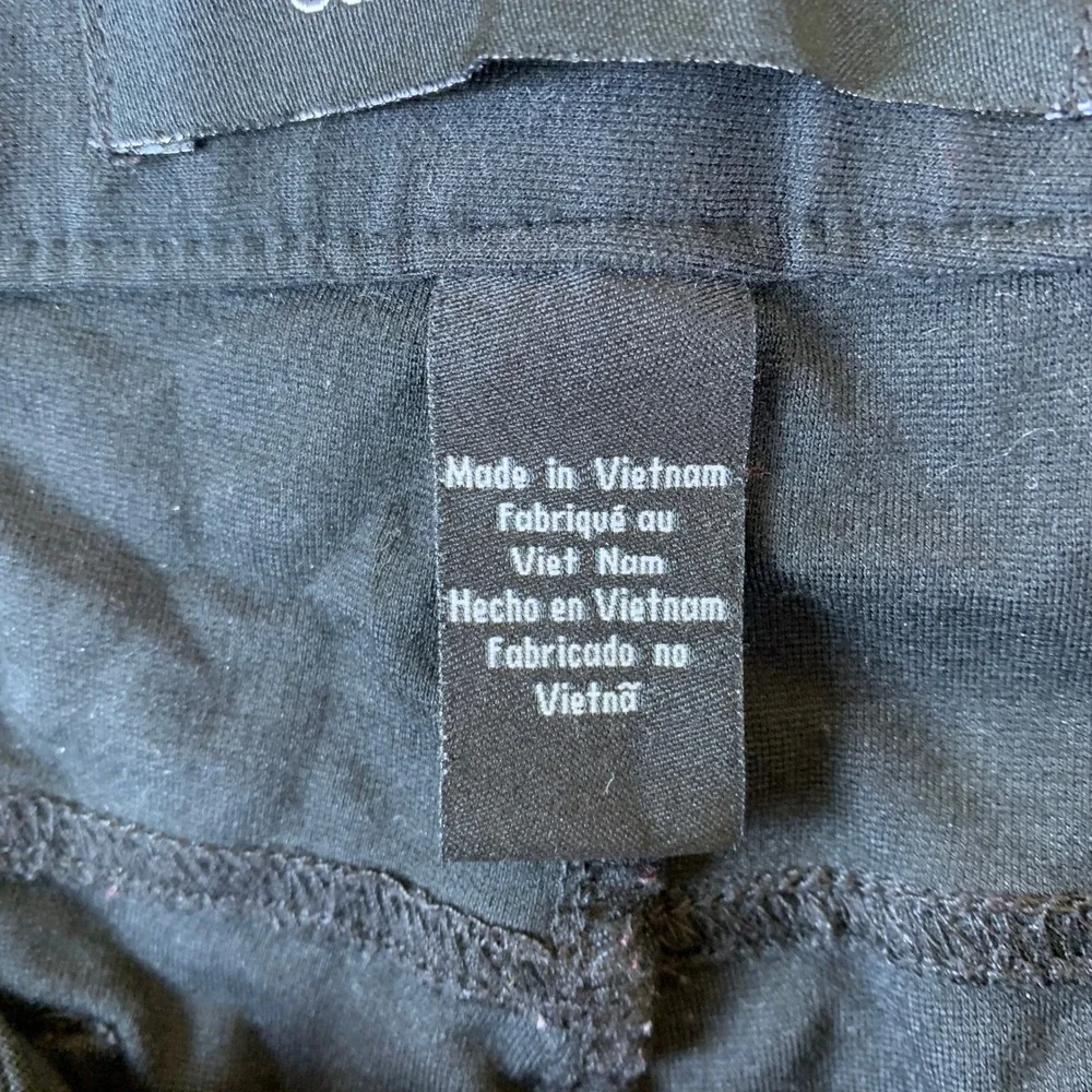 Calvin Klein Jeans Skinny Pants Mens 33 Black Faux Leather Pocket Detail